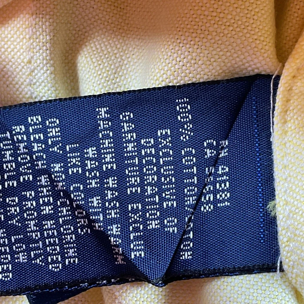 Ralph Lauren Kids Yellow Cotton Slim Fit‎ Long Sleeve Button-Down Shirt